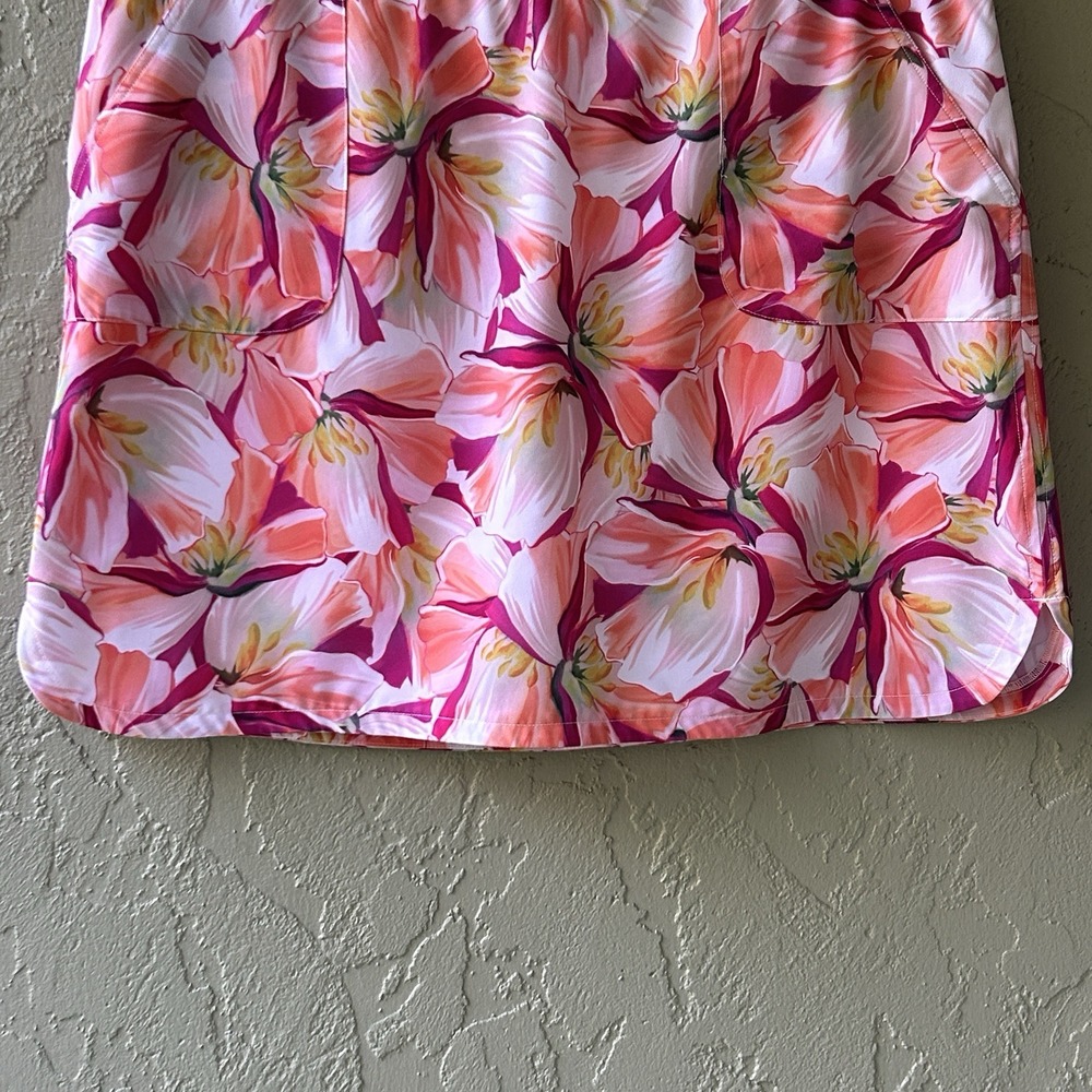 Chico's Zenergy Size 3 Women's XL Multicolor UPF 50+ Floral Pull-On Skirt Skort - Picture 2 of 10